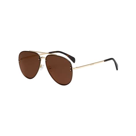 celine cl41391 j5g lc women's aviator sunglasses|Celine Mirror CL 41391 J5G SS Gold Metal Aviator Sunglasses.